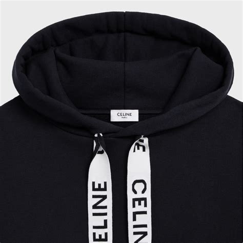 celine зип худи|celine loose hoodie in COTTON FLEECE.